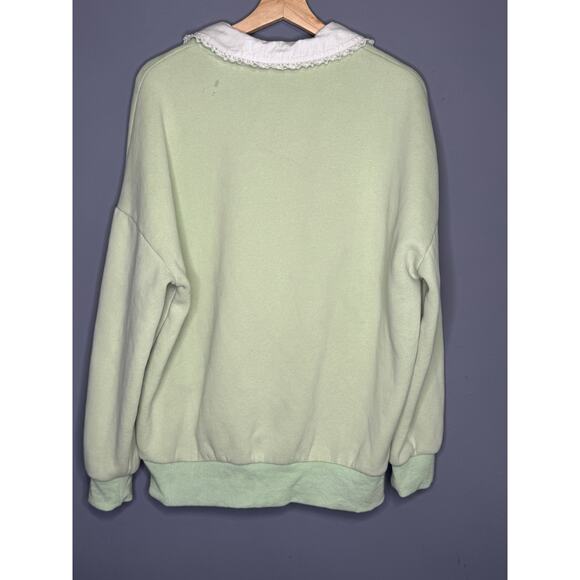 Dolls Kill Strawberry Shortcake Sweatshirt With Lace Collar Size: X-Small - Picture 4 of 4